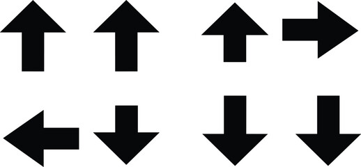 Arrow grid puzzle vector, directional arrows logic game, up down left right symbols, brain teaser design, problem solving illustration, black simple icon