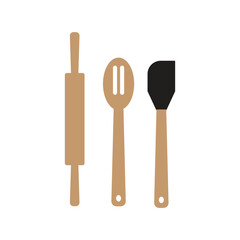 set of kitchen utensils