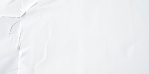 Close-up of blank white receipt paper texture, white background, transaction