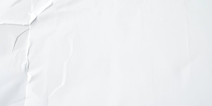 Close-up of blank white receipt paper texture, white background, transaction