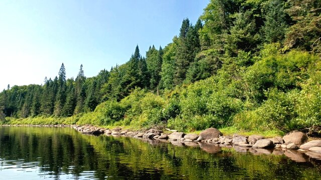 Jacques Cartier lake in Quebec