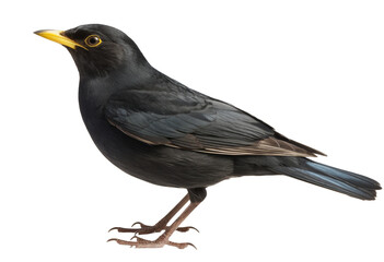 blackbird isolated on white background.