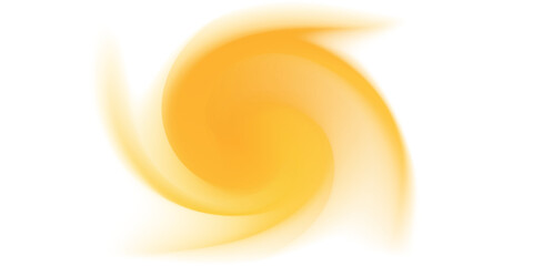 Abstract neon yellow wave form, blurred iridescent gradient texture, isolate design element. Fluid orange watercolor brushstroke blurry swirl shape. Aesthetic flowing lights decoration.