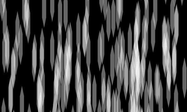monochrome vertical light shards falling animation