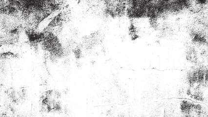 High Contrast Black and White Grunge Texture Distressed Overlay Abstract Background Vector