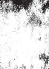 Black White Grunge Distressed Texture Overlay with Cracks