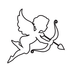 Cupid with Bow and Arrow