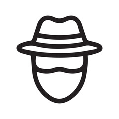 Incognito Mode Line Icon.