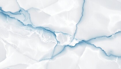 Elegant white marble texture background with delicate light blue veins.