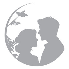 Romantic Couple Profile Icon