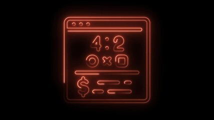 Neon online game results and betting platform interface screen display concept