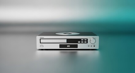 Sleek modern CD player showcasing retro audio technology for audiophiles and home entertainment