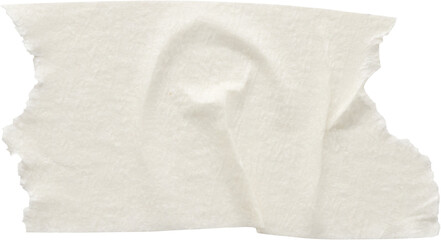 Adhesive paper tape isolated on white background