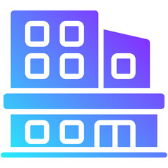 building gradient fill icon