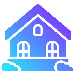 house gradient fill icon