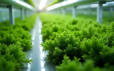 Microalgae cultivation sustainable food production innovative biotechnology nutritional solutions. High quality
