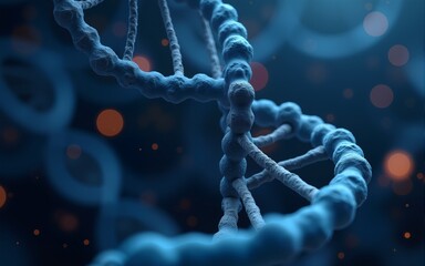 Genetic engineering and molecular structure, hexagon DNA network, science chemical and biotechnology concept, innovation technology, healthcare, and medicine design. Vector illustration. High quality