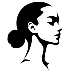 Beauty logo silhouette