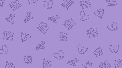 seamless pattern with christmas icons