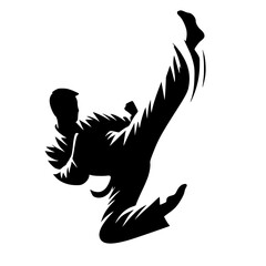 Karate silhouette vector design
