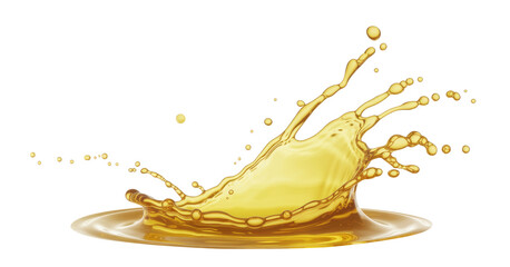 oil splash isolated on white background