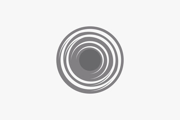 Fototapeta premium circle move spin round logo 