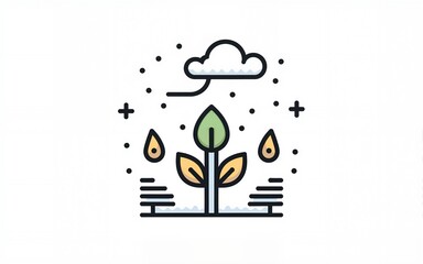 Esg, biotechnology and environment concept  editable stroke outline icon isolated on white background flat vector illustration. Pixel perfect. 64 x 64. High quality