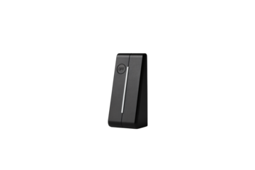 Modern black toggle switch with subtle LED indicator showing OFF