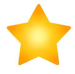 golden star icon transparent background