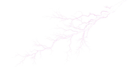 White lightning bolt strike transparent background cutout png