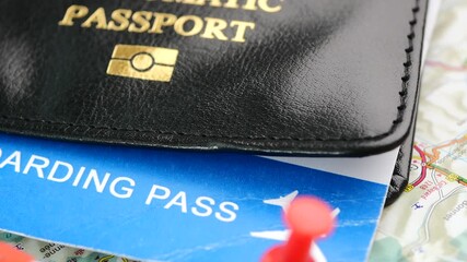 Travel essentials for an international journey