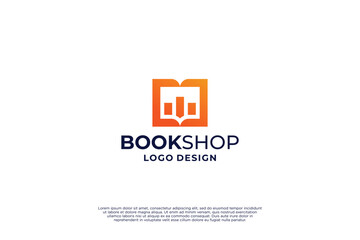 Financial book shop logo design. Smart Trade Book Logo