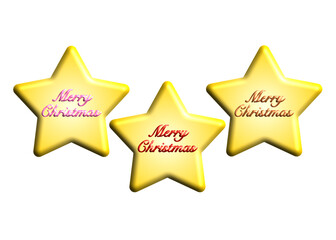 Christmas  Star Icons, Merry Christmas and Happy Holidays