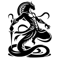 Cobra ninja silhouette