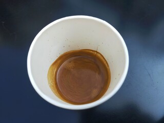 cup of coffee on the table