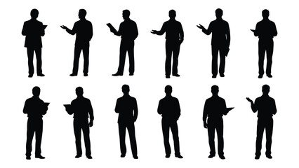 Business men silhouettes Vector