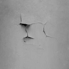 Close Up of Cracked Plaster Wall for Wallpaper or Background.