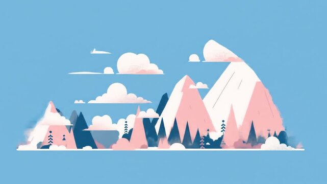 illustration mountains Videos