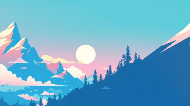 illustration mountains Videos