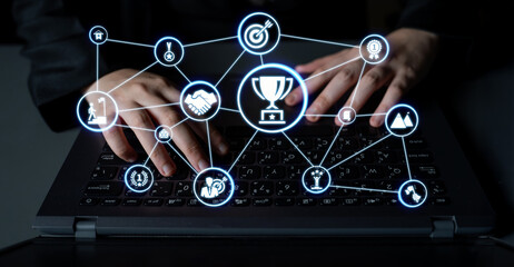 Business achievement involves goal setting, achievement milestones, and achievement recognition....