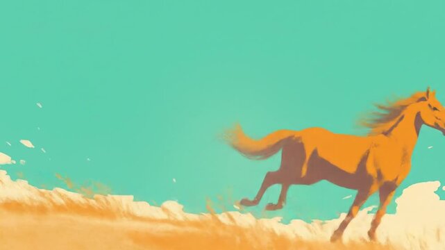 illustration horse simple doodle Videos