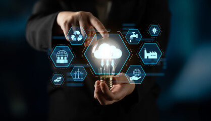 Carbon reduction at the center of sustainable strategies, including renewable energy, recycling,...