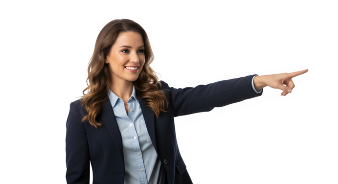 Executive briefing with female speaker