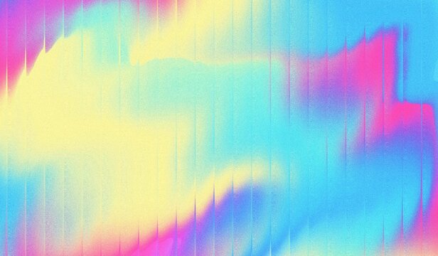 Abstract background gradient ice cream color combination glossy with striped effect. Refraction of wavy striped glass.