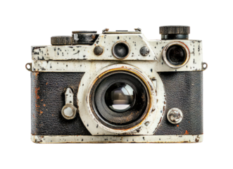 Vintage Film Camera with Rust and Wear for Photography Enthusiasts