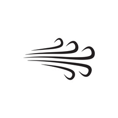 Wind icon. Wind flow vector sign. Weather wind symbol
