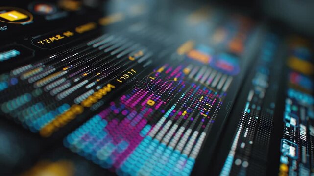 Macro shot of adaptive wellbeing routine builder holographic panel, data driven wellness home automation, smart home wellness system