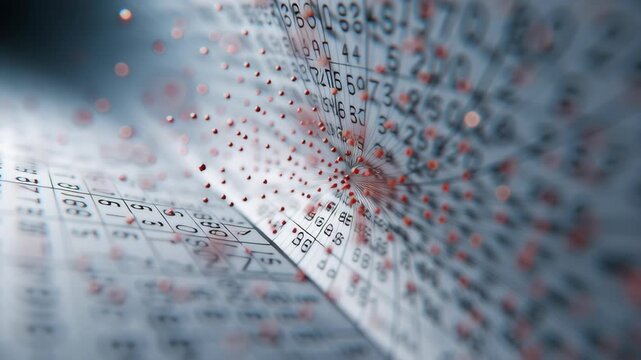 Macro shot of dynamic systematic regime model showing transition probability matrix, sharp editorial finance visual, ai driven investment fund