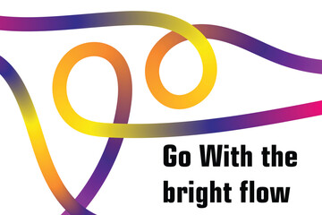 Colorful gradient ribbon forms looping curves with bright vibrancy and depth against a backdrop