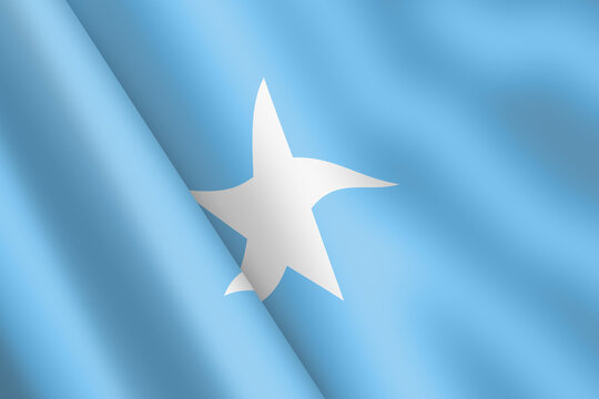 Somalia waving flag 3d illustration
